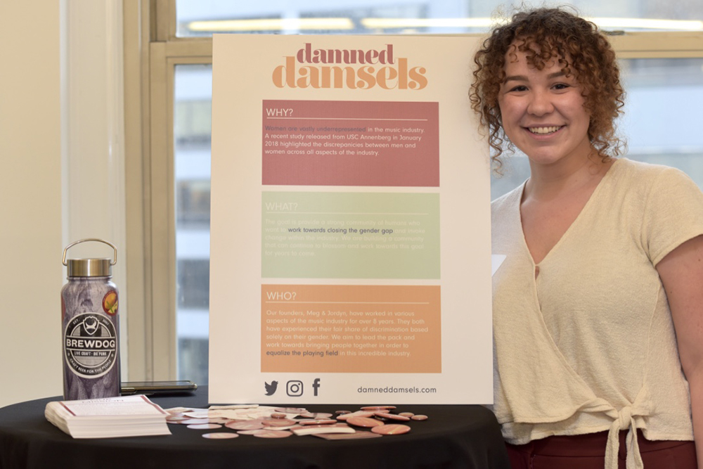 Meghan Conwell wants to equalize the playing field in the music industry with her startup, Damned Damsels. 